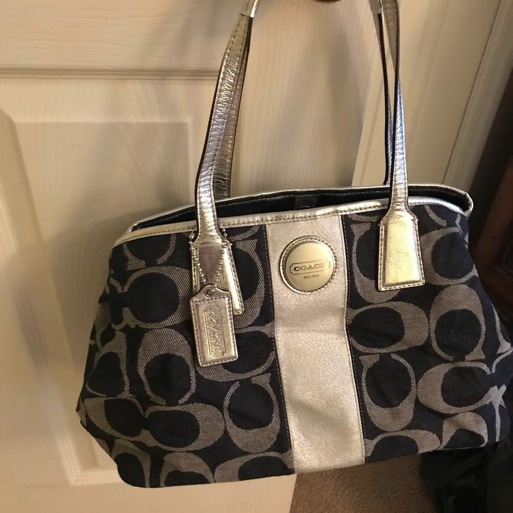Coach denim handbag
